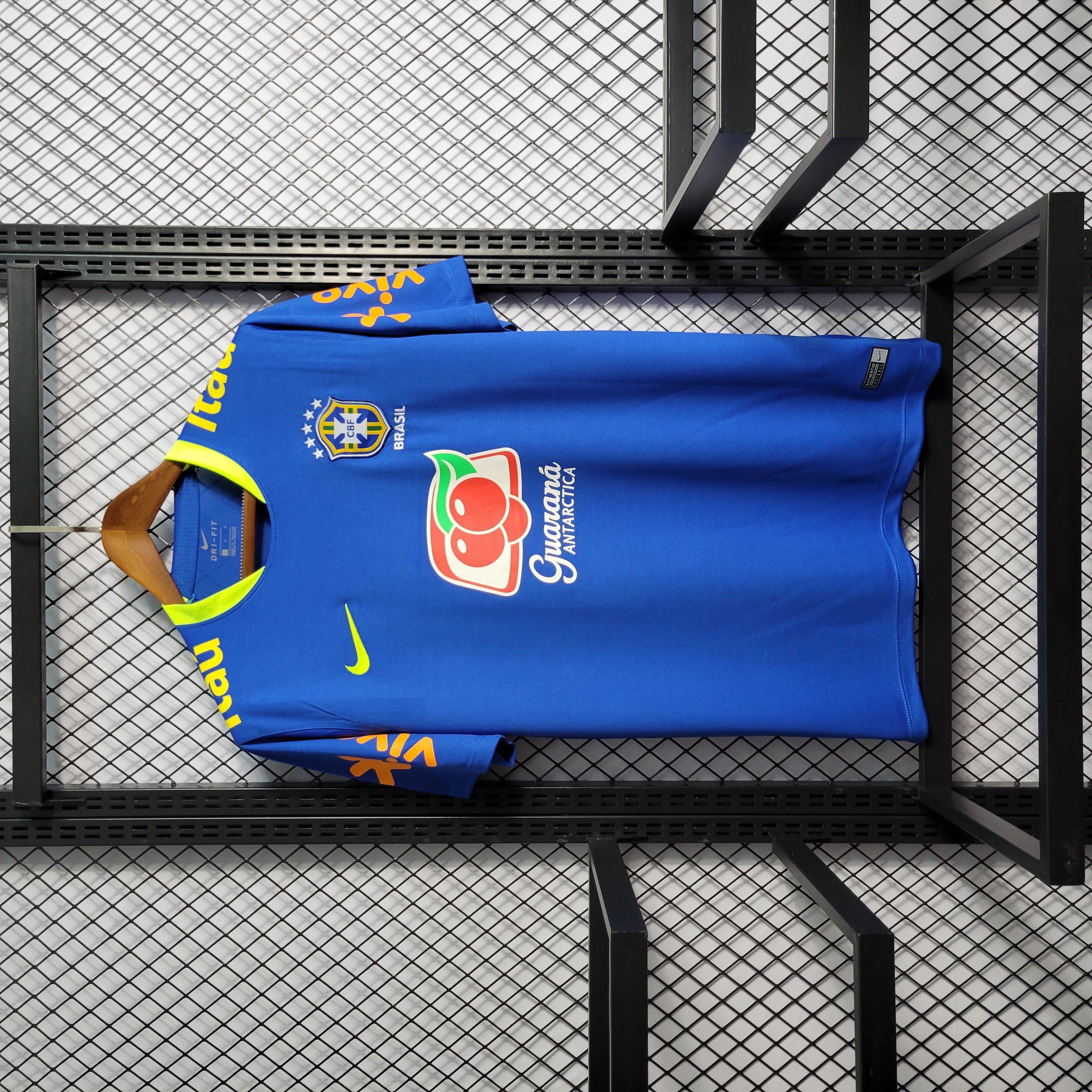 Retro Brazil 2020 Blue Training Jersey